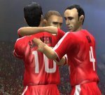 Bahrain players celebrate Salmeen's opener.JPG