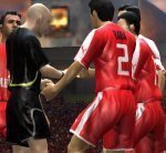 Bahrain players protest Mahfoodh's straight red card.JPG