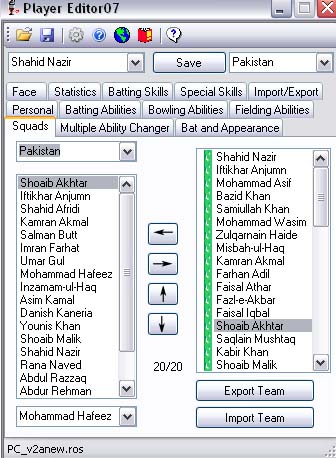 Ea Cricket Roster File